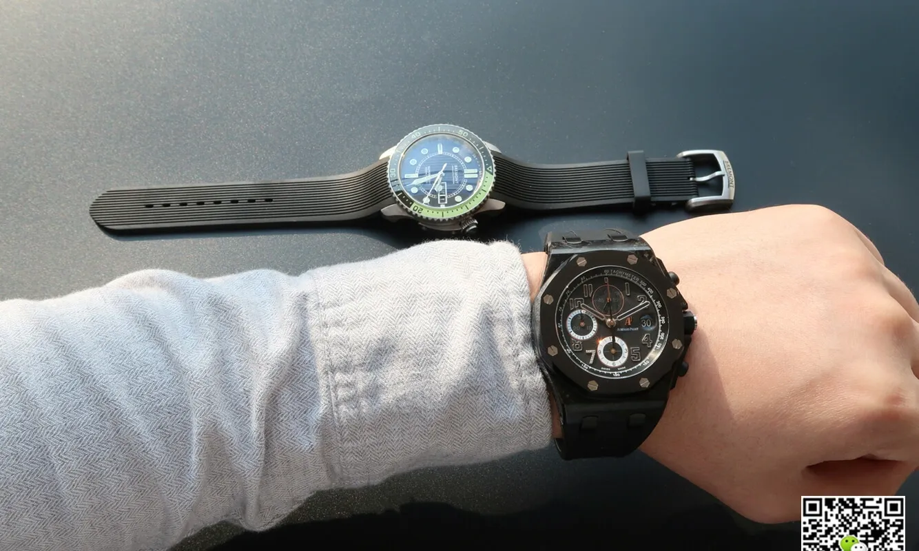Audemars Piguet Royal Oak Offshore 26205AU.OO.D002CR.01 JF Factory 1:1 Best Edition Replica Watch Black Strap